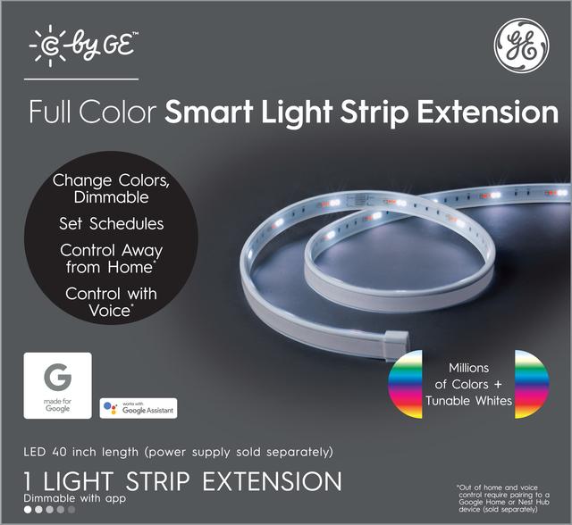 GE Cync Bluetooth Light Strips Smart LED Full Color, Works with Alexa and Google Assistant, Bluetooth Enabled (1 Pack)